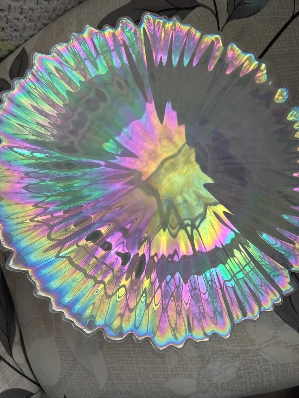 Iridescent Alabaster Plate